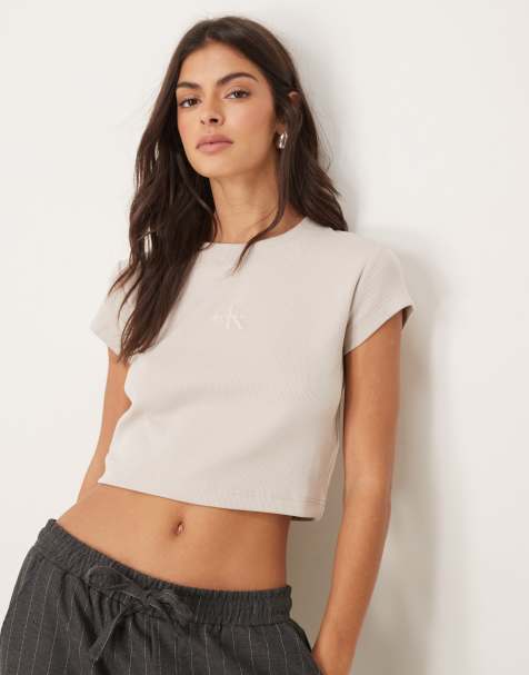 Calvin Klein Jeans - T-shirt taglio comodo color grigio pietra con logo a monogramma - view 1