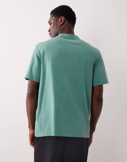 Calvin Klein Jeans - T-shirt verde lavaggio acido con grafica, 3 di 5