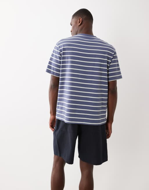 Calvin Klein Jeans – T-shirt w niebiesko-białe paski, 3 z 5