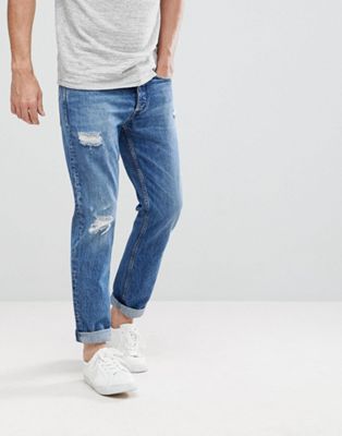 calvin klein ripped jeans