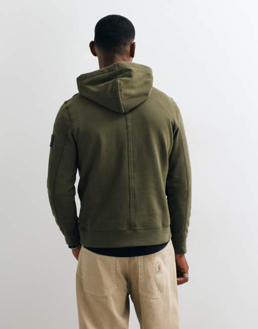 Calvin Klein Jeans Terry Badge hoodie in green, 4 of 5