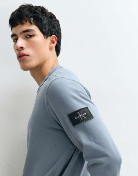 Calvin Klein Jeans Terry Badge sweatshirt in grijs - view 1