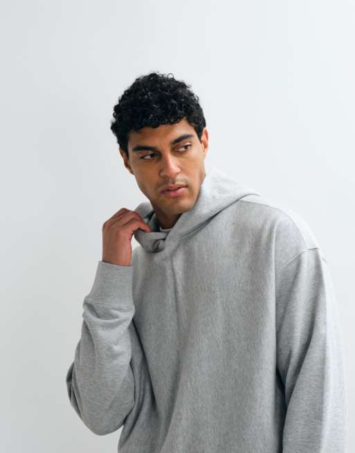 Calvin Klein Jeans terry monogram hoodie in grey, 3 of 5