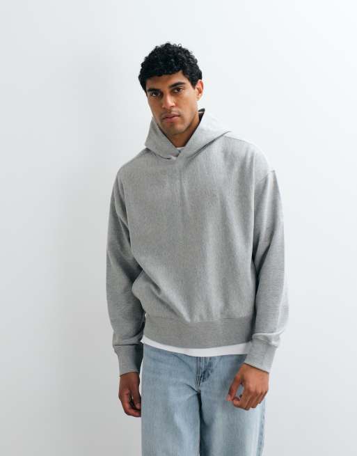 Calvin Klein Jeans terry monogram hoodie in grey, 4 of 5