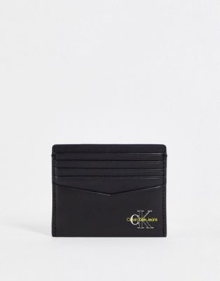 Calvin Klein Jeans three tone cardholder in black leather
