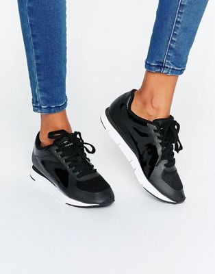 calvin klein jeans leather chunky trainers
