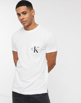 Calvin Klein Jeans – Tolan – T-shirt-Vit