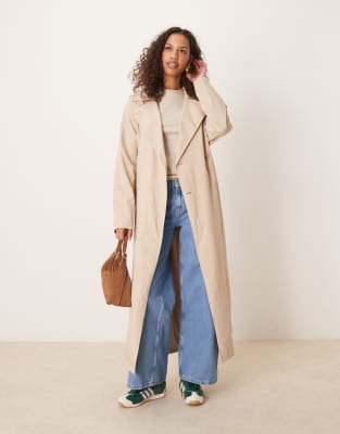 Calvin Klein Jeans - Trenchcoat in Beige mit Bindegürtel-Neutral