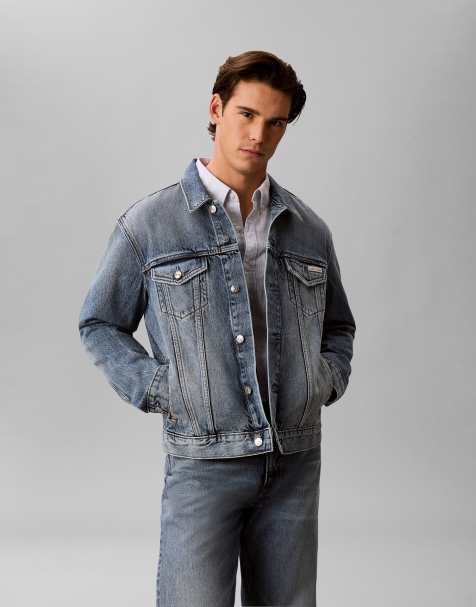 Calvin Klein Jeans - Trucker-denimjakke i blå vask - view 1