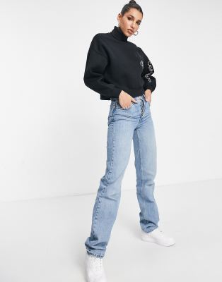 calvin klein black logo sweatshirt