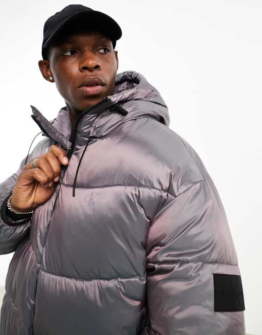 Two tone cheap puffer jacket