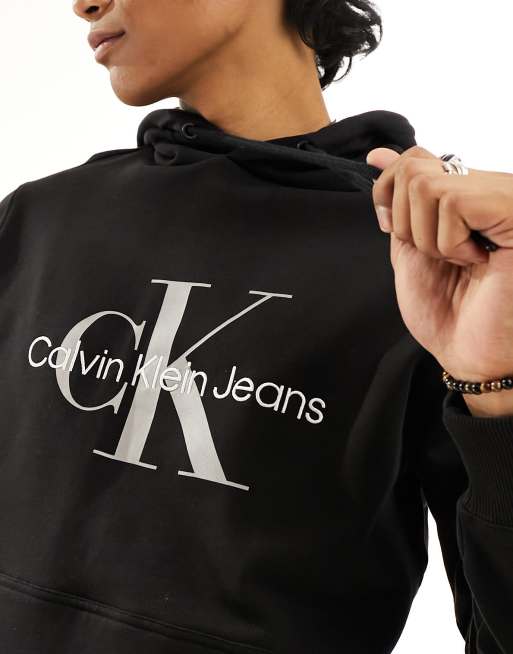 Calvin klein discount monogram logo hoodie