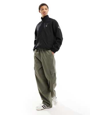 Calvin Klein Jeans unpadded harrington jacket in black