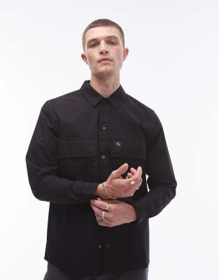 Calvin Klein Jeans Calvin Klein Jeans utility overshirt in black