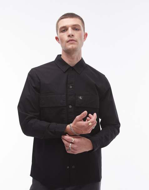 Calvin Klein Jeans - Utility-overskjorte i sort - view 1