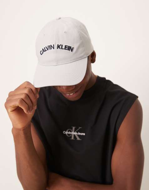 Calvin Klein Jeans varsity logo cap in grey - view 1