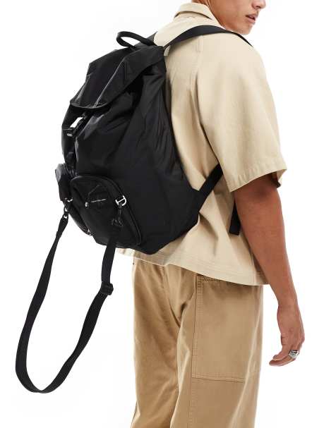 Calvin Klein Jeans – Verstaubarer Rucksack in Schwarz - view 1