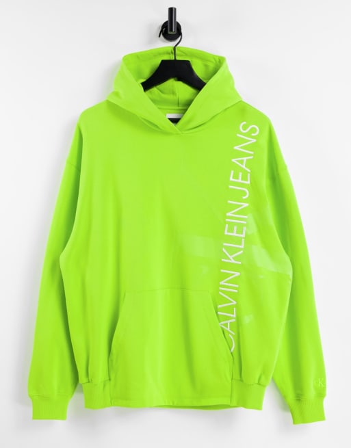 Calvin klein neon hoodie new arrivals