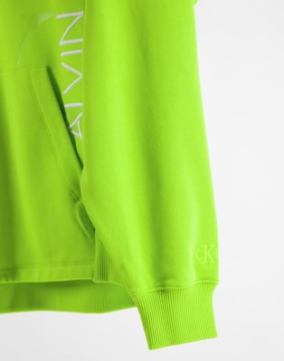 lime green calvin klein sweatshirt