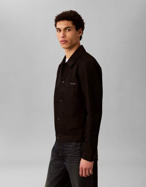Calvin Klein Jeans - Veste camionneur en tissu ripstop - Noir, 4 de 5