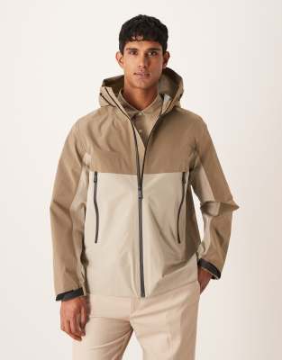 Calvin Klein Jeans - Veste coupe-vent technique color block - Beige-Neutre