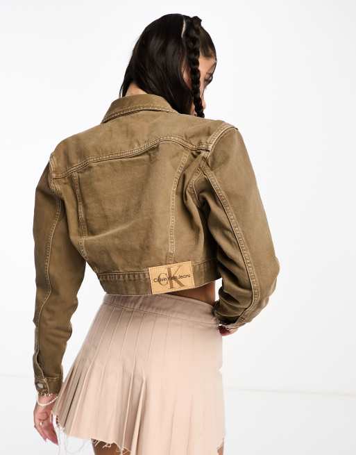 Veste jean camel hot sale