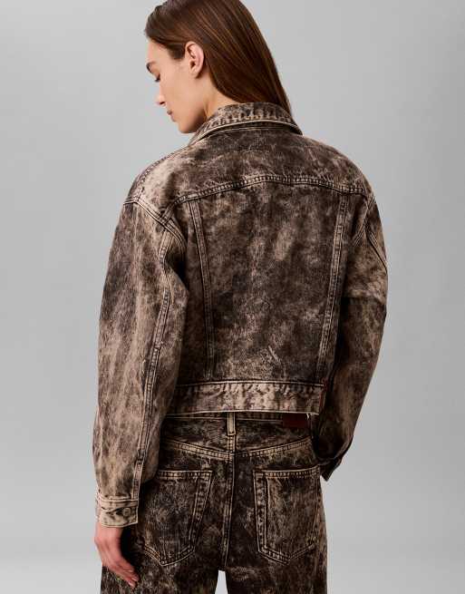 Calvin Klein Jeans veste en jean 90s noire tobacco, 4 de 6