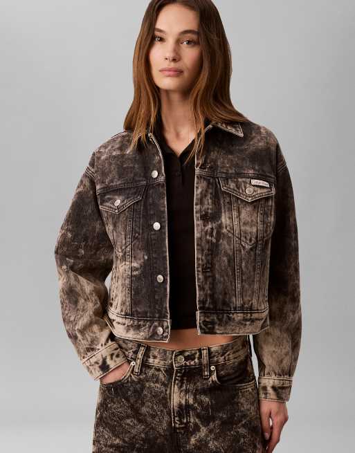 Calvin Klein Jeans veste en jean 90s noire tobacco, 6 de 6