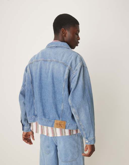 Calvin Klein Jeans - Veste en jean décontracté - Bleu moyen délavé, 3 de 4