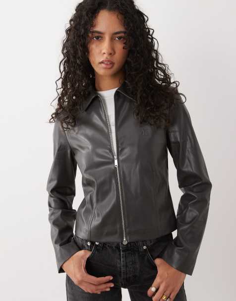Calvin Klein Jeans veste zippée noire cendrée - view 1