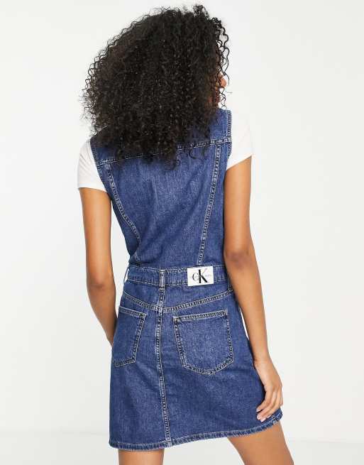 Calvin Klein Jeans - Vestito di jeans lavaggio medio senza maniche , 2 di 4