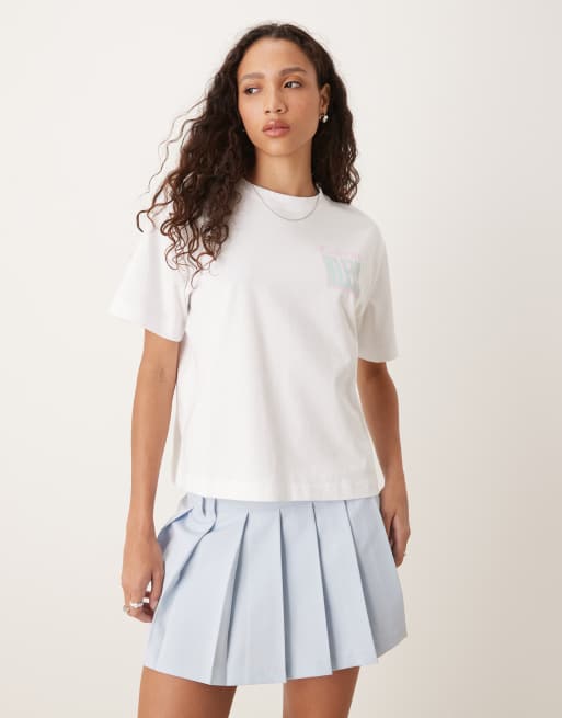 Calvin Klein Jeans – Vit t-shirt med konsttryck baktill, 3 av 4