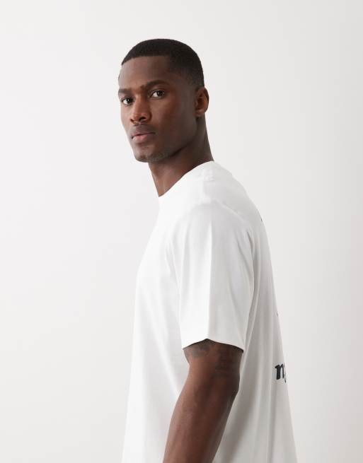 Calvin Klein Jeans – Vit t-shirt med tryck, 4 av 5