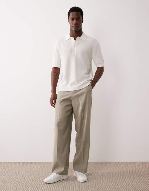 Calvin Klein Jeans – Vit, vävd pikétröja, 2 av 5