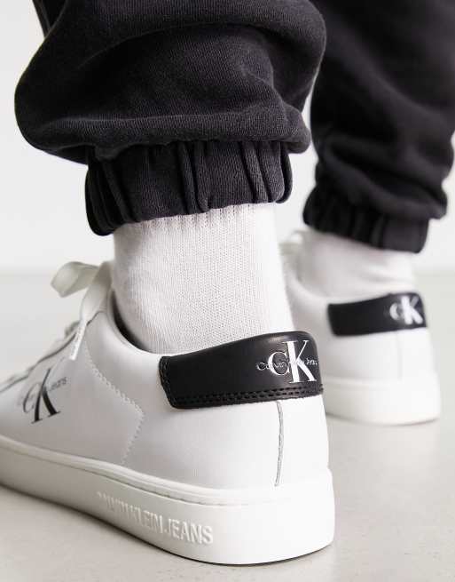 Calvin Klein Jeans – Vita sneakers med kupad sula, 2 av 4