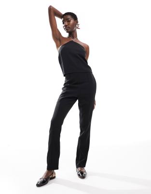 Calvin Klein Jeans Calvin Klein Jeans waist chain slim straight leg pants in black