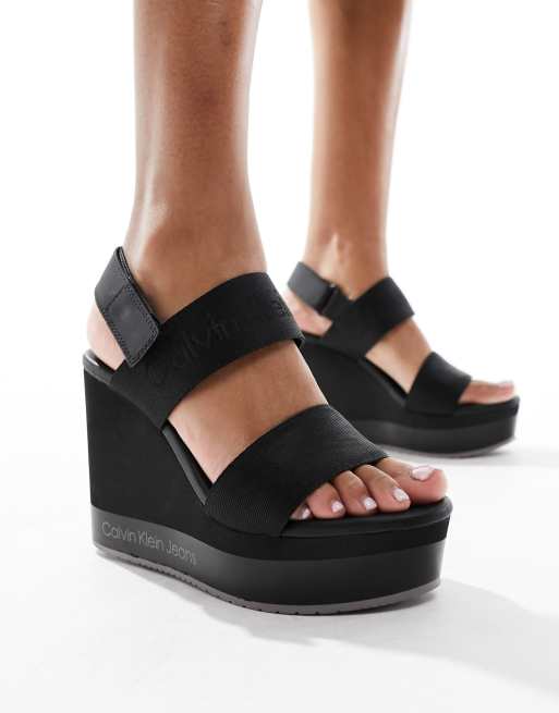 Calvin klein wedge heels best sale