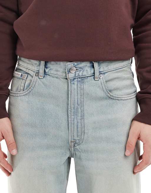 Calvin Klein Jeans – Weit geschnittene Jeans in gebleichter Waschung, 5 von 5