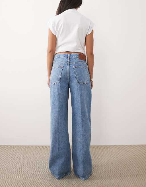 Calvin Klein Jeans – Weite Jeans in Blau mit niedrigem Bund, 2 von 5