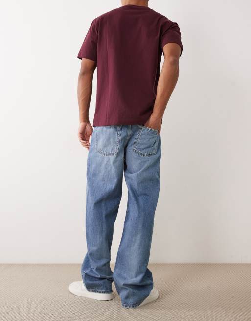 Calvin Klein Jeans – Weite Jeans in hellblauer Waschung, 2 von 5