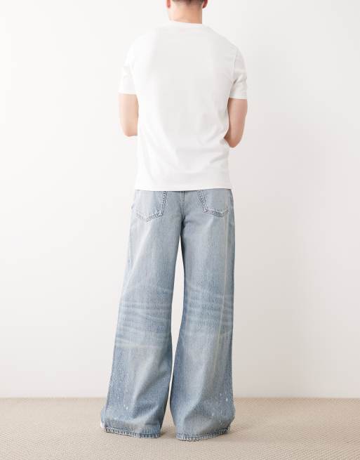 Calvin Klein Jeans – Weite Jeans in hellblauer Waschung, 2 von 5