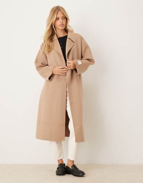 Calvin Klein Jeans wool blend trench coat in beige - view 1