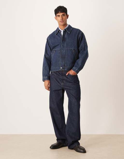 Calvin Klein Jeans – Workwear-Jacke in Indigo-Waschung, 2 von 5