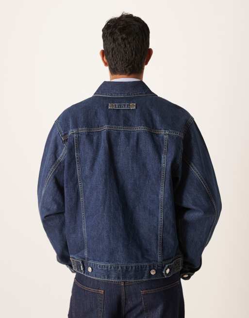 Calvin Klein Jeans – Workwear-Jacke in Indigo-Waschung, 3 von 5