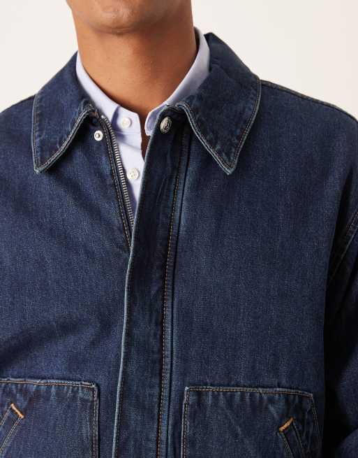 Calvin Klein Jeans – Workwear-Jacke in Indigo-Waschung, 5 von 5