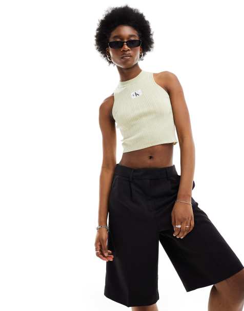 T-Shirts and shirts Calvin Klein Jeans Milano Jersey Cropped Top