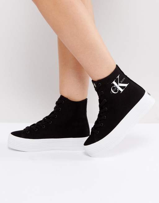 Calvin Klein Jeans Zabrina Baskets montantes en toile Noir