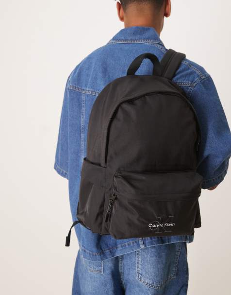 Calvin Klein Jeans - Zaino nero con logo - view 1