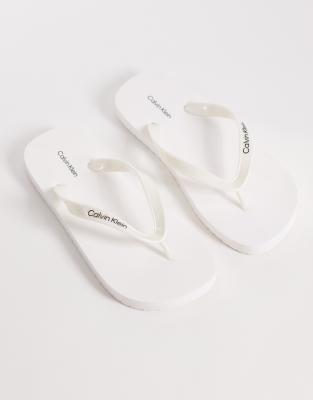 Jeans - Zehenstegsandalen in Metallic-Weiß Weiß 38