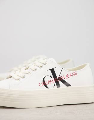 calvin klein zolah flatform trainers